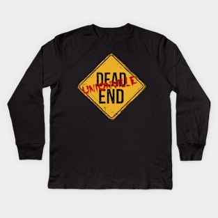 Dead End Red Graffiti Unionville Kids Long Sleeve T-Shirt